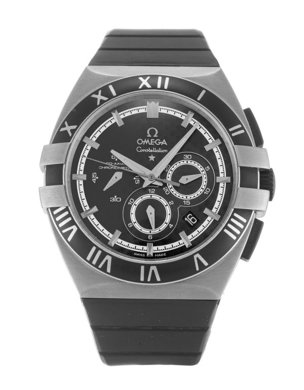 Omega Constellation Double… 121.92.41.50.01.001 Mens 41 Mm Titanium Case Automatic Co-axial Movement