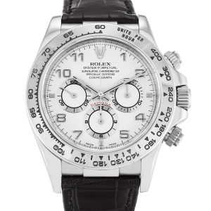 Rolex Daytona 16519 Mens 40 Mm White Gold Case Automatic Movement