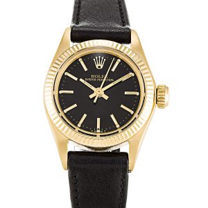 Rolex Lady Oyster Perpetual 6718 Ladies 26 Mm Yellow Gold Case Automatic Movement