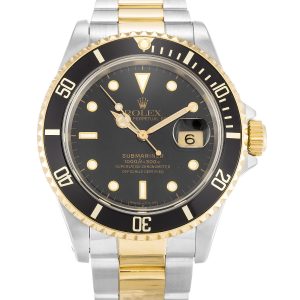 Rolex Submariner 16613 Mens 40 Mm Steel & Yellow Gold Case Automatic Movement