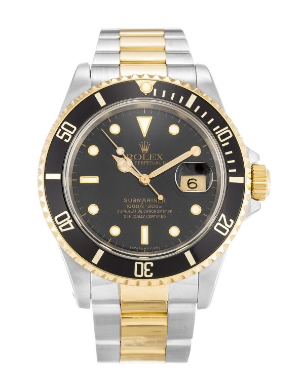 Rolex Submariner 16613 Mens 40 Mm Steel & Yellow Gold Case Automatic Movement