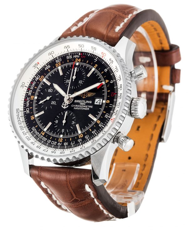 Breitling Navitimer World A24322 Mens 46 Mm Steel Case Quartz Movement - Image 2