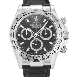 Rolex Daytona 116519 Mens 39 Mm White Gold Case Automatic Movement