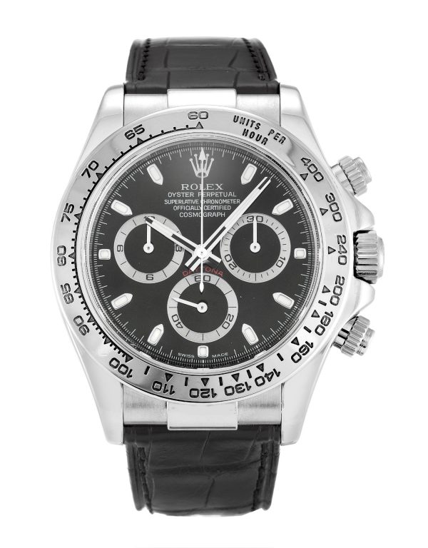 Rolex Daytona 116519 Mens 39 Mm White Gold Case Automatic Movement