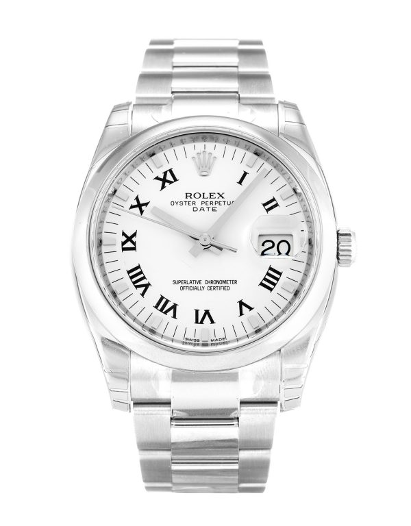 Rolex Oyster Perpetual Date 115200 Unisex 34 Mm Steel Case Automatic Movement