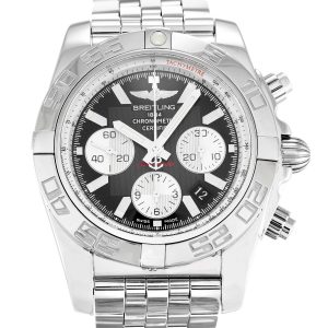 Breitling Chronomat 44 Ab0110 Mens 43.5 Mm Steel Case Quartz Movement