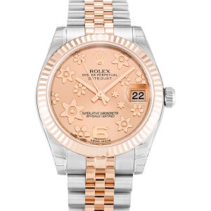 Rolex Mid-size Datejust 178271 Unisex 31 Mm Steel & Rose Gold Case Automatic Movement