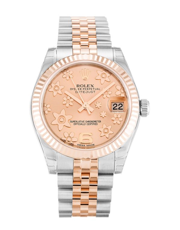 Rolex Mid-size Datejust 178271 Unisex 31 Mm Steel & Rose Gold Case Automatic Movement