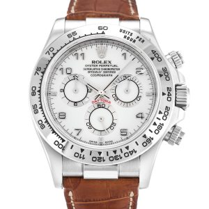 Rolex Daytona 116519 Mens 40 Mm White Gold Case Automatic Movement