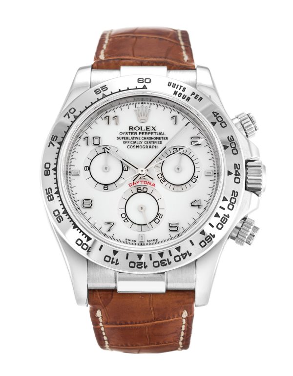 Rolex Daytona 116519 Mens 40 Mm White Gold Case Automatic Movement