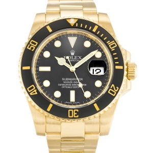 Rolex Submariner 116618 Ln Mens 40 Mm Yellow Gold Case Automatic Movement