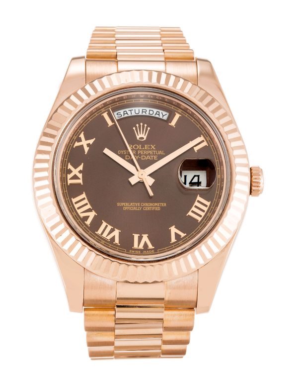 Rolex Day-date Ii 218235 Mens 41 Mm Rose Gold Case Automatic Movement