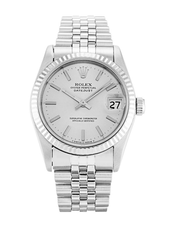 Rolex Mid-size Datejust 68274 Ladies 31 Mm Steel Case Automatic Movement