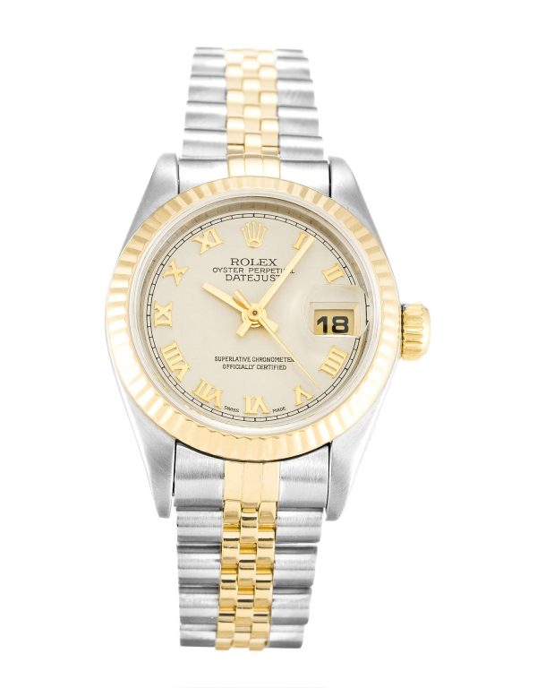 Rolex Datejust Lady 69173 Ladies 26 Mm Steel & Yellow Gold Case Automatic Movement