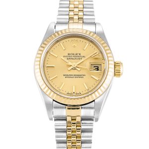 Rolex Datejust Lady 79173 Ladies 26 Mm Steel & Yellow Gold Case Automatic Movement