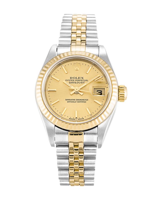 Rolex Datejust Lady 79173 Ladies 26 Mm Steel & Yellow Gold Case Automatic Movement