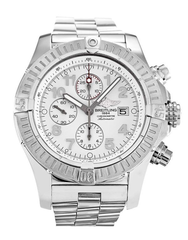 Breitling Super Avenger A13370 Mens 48.4 Mm Steel Case Quartz Movement