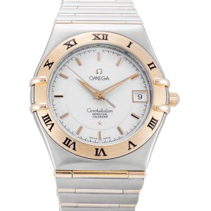 Omega Constellation 1252.30.00 Mens 33.5 Mm Steel & Yellow Gold Case Quartz Movement