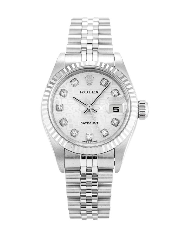 Rolex Datejust Lady 79174 Ladies 26 Mm Steel & White Gold Case Automatic Movement