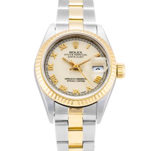 Rolex Datejust Lady 69173 Ladies 26 Mm Steel & Yellow Gold Case Automatic Movement