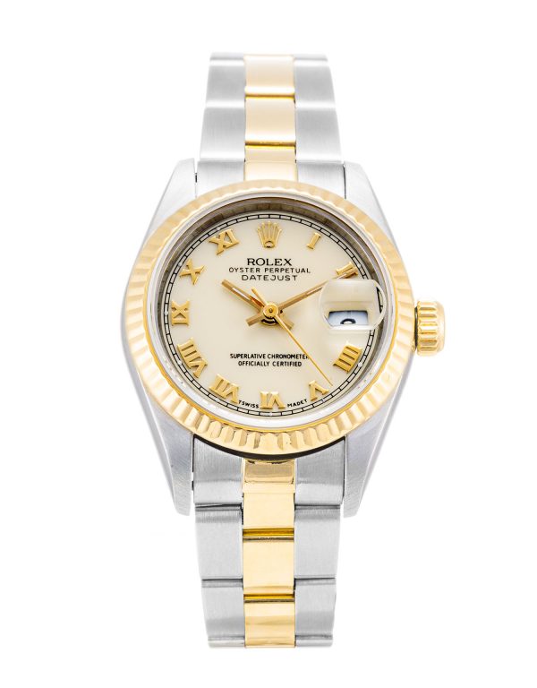 Rolex Datejust Lady 69173 Ladies 26 Mm Steel & Yellow Gold Case Automatic Movement