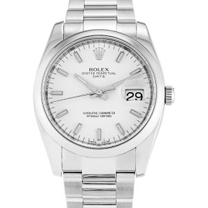 Rolex Oyster Perpetual Date 115200 Unisex 34 Mm Steel Case Automatic Movement