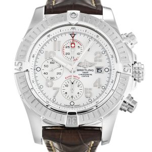 Breitling Super Avenger A13370 Mens 48.4 Mm Steel Case Quartz Movement