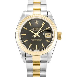 Rolex Datejust Lady 69173 Ladies 26 Mm Steel & Yellow Gold Case Automatic Movement