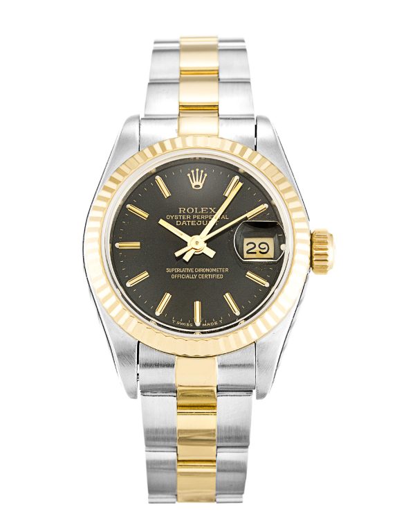 Rolex Datejust Lady 69173 Ladies 26 Mm Steel & Yellow Gold Case Automatic Movement