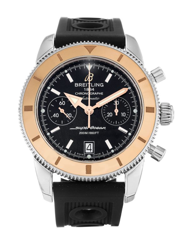 Breitling Superocean Heritage U23370 Mens 44 Mm Steel & Rose Gold Case Quartz Movement