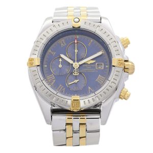 Breitling Chronomat Evolution B13356 Mens 43.7 Mm Steel & Yellow Gold Case Quartz Movement