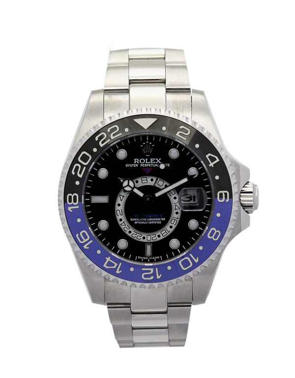 Rolex Gmt Master 16720 Men 40 Black Adn Blue Steel Case Automatic Movement