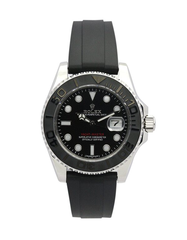 Rolex Yacht-master 169622 Unisex 35 Mm Black & Steel Case Automatic Movement