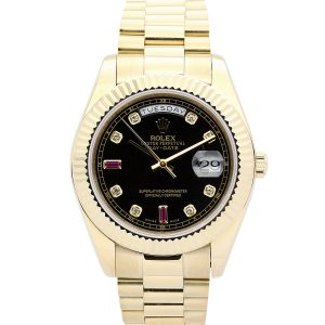 Rolex Day-date 118238 Mens 36 Mm Yellow Gold Case Automatic Movement