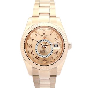 Rolex Sky-dweller 326938 Mens 42 Mm Rose Gold Case Automatic Movement