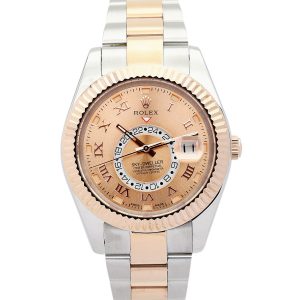 Rolex Sky-dweller 326938 Mens 42 Mm Rose Gold Case Automatic Movement