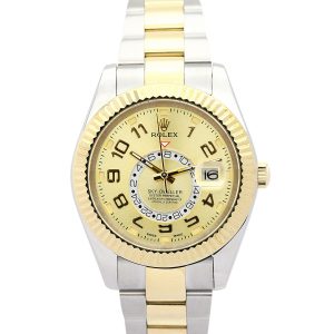 Rolex Sky-dweller 326938 Mens 42 Mm Yellow Gold Case Automatic Movement