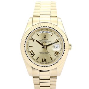 Rolex Day-date Ii 218238 Mens 41 Mm Yellow Gold Case Automatic Movement