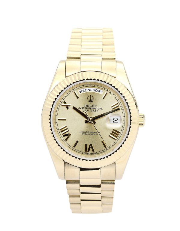 Rolex Day-date Ii 218238 Mens 41 Mm Yellow Gold Case Automatic Movement