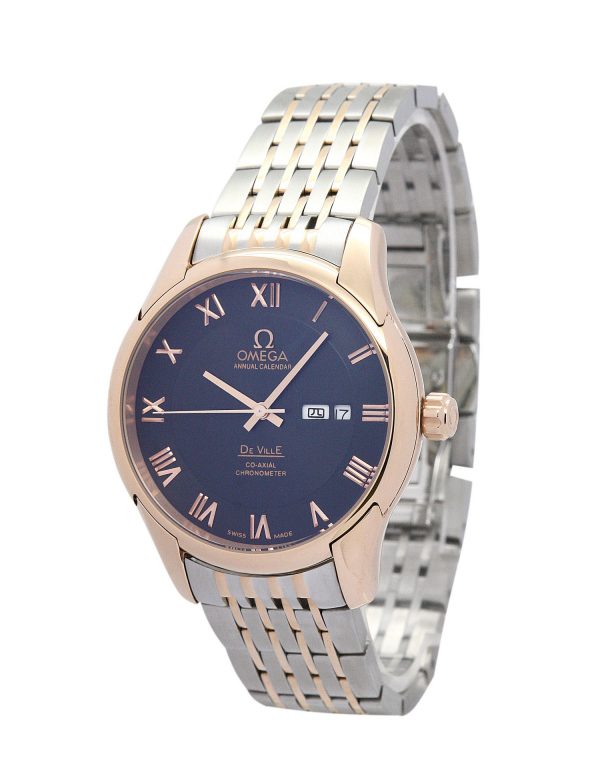 Omega De Ville Hour Vision 431.33.41.21.01.001 Mens 41 Mm Rose Gold Steel Case Automatic Co-axial Movement