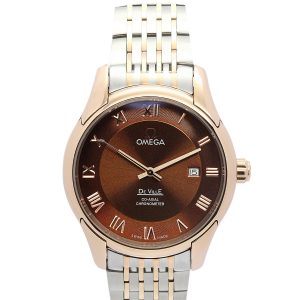 Omega De Ville Hour Vision 431.33.41.21.01.001 Mens 41 Mm Rose Gold Steel Case Automatic Co-axial Movement