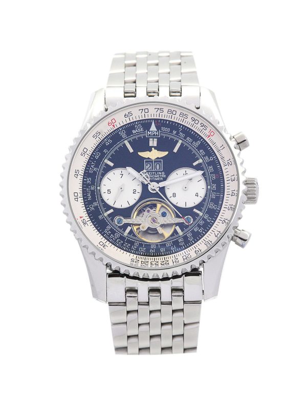 Breitling Navitimer World A24322 Mens 46 Mm Steel Case Automatic Movement