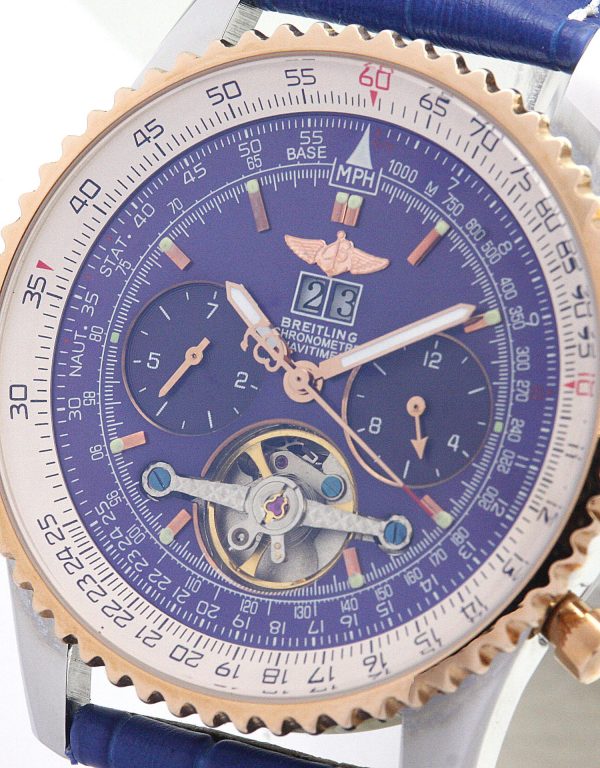 Breitling Navitimer World A24322 Mens 46 Mm Rose Gold Steel Case Automatic Movement - Image 3