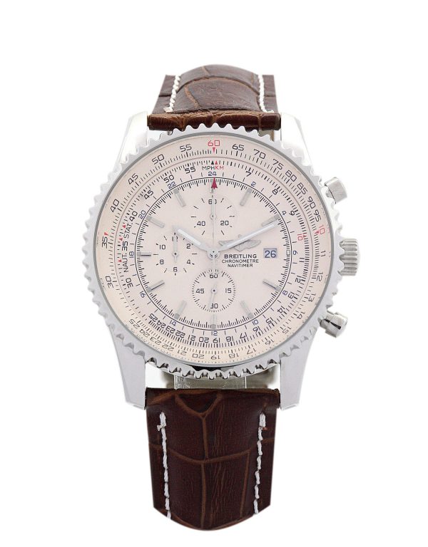 Breitling Navitimer World A24322 Mens 46 Mm Steel Case Quartz Movement