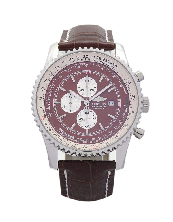 Breitling Navitimer World A24322 Mens 46 Mm Steel Case Automatic Movement