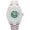Rolex Day-date 118346 Lady 36 Mm Steel With Diamonds Case Automatic Movement