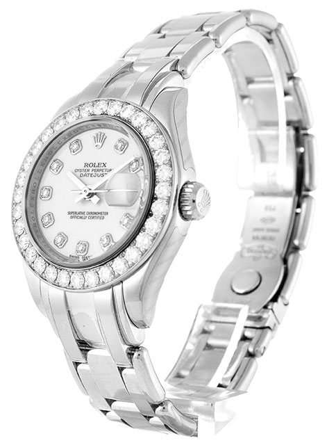 Rolex Pearlmaster 80299 Ladies 29 Mm White Gold Set With Diamonds Case Automatic Movement - Image 2