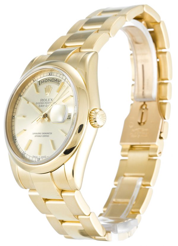 Rolex Day-date 118208 Mens 36 Mm Yellow Gold Case Automatic Movement - Image 2