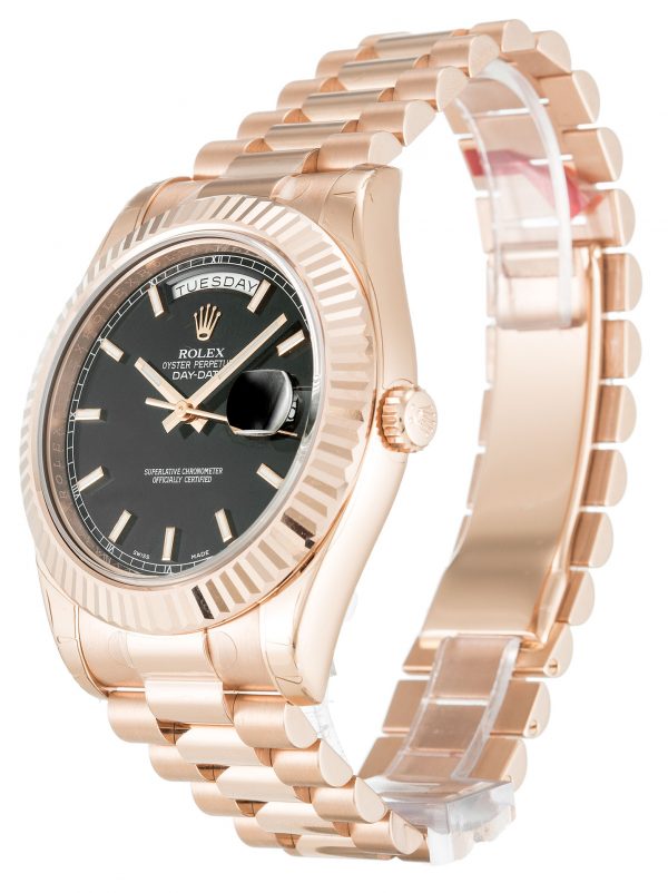 Rolex Day-date Ii 218235 Mens 41 Mm Rose Gold Case Automatic Movement - Image 2