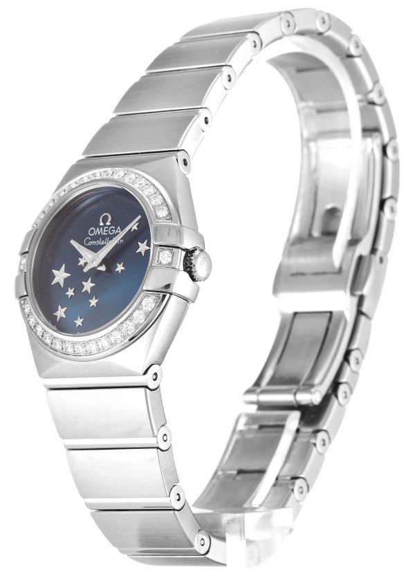 Omega Constellation Ladies 123.15.24.60.03.001 Ladies 24 Mm Steel Set With Diamonds Case Quartz Movement - Image 2